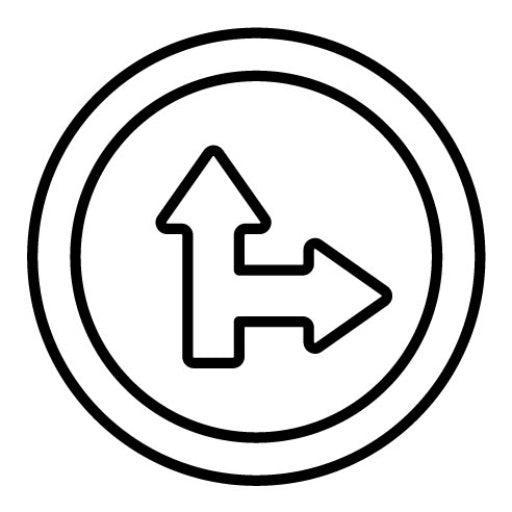 Side Road Right Icon