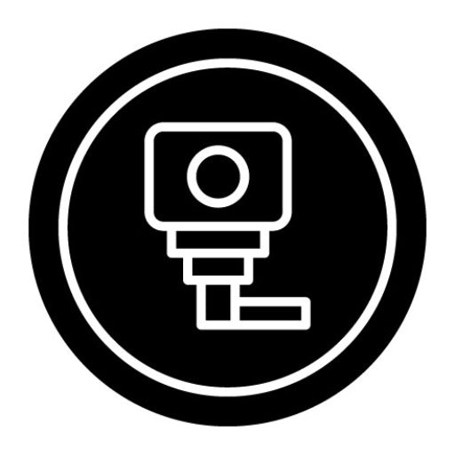 Speed Camera Glyph Icon