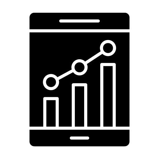 Business Growth Glyph Icon