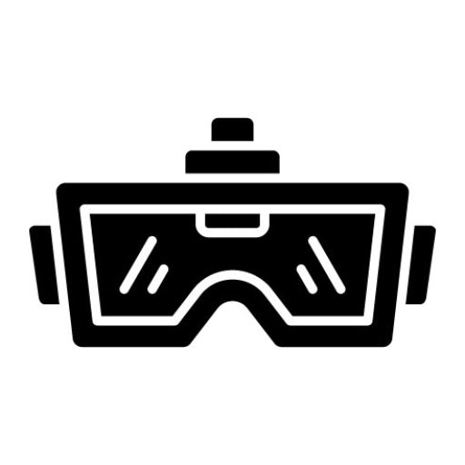 Vr Glasses Glyph Icon | Virtual Reality
