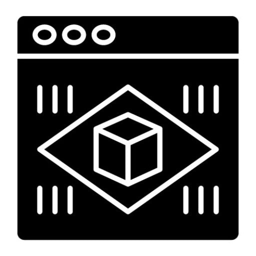 Augmented Reality Glyph Icon | Virtual Reality
