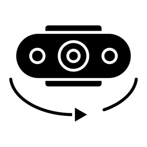 3d Camera Glyph Icon
