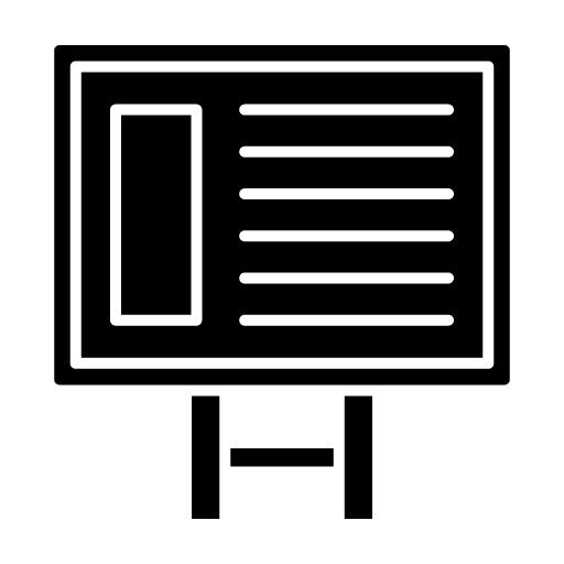 Banners Glyph Icon