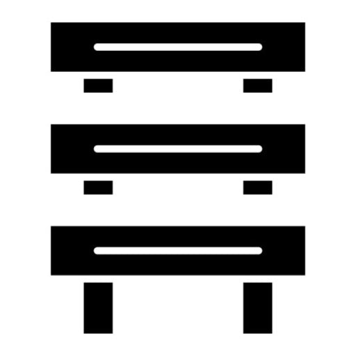 Hurdles Race Glyph Icon