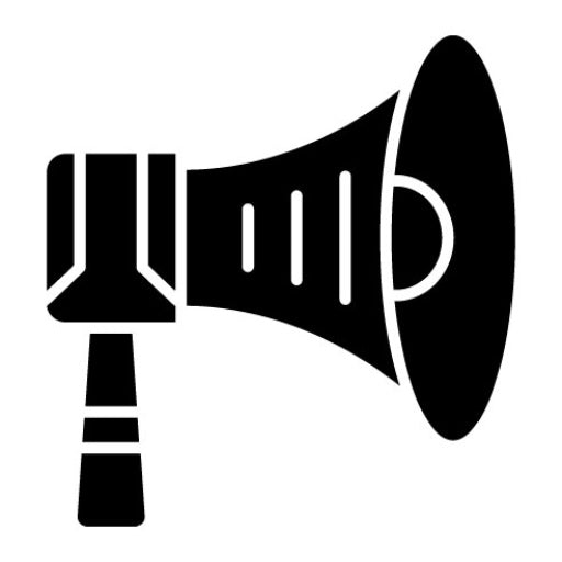 Megaphone Glyph Icon | Athletics