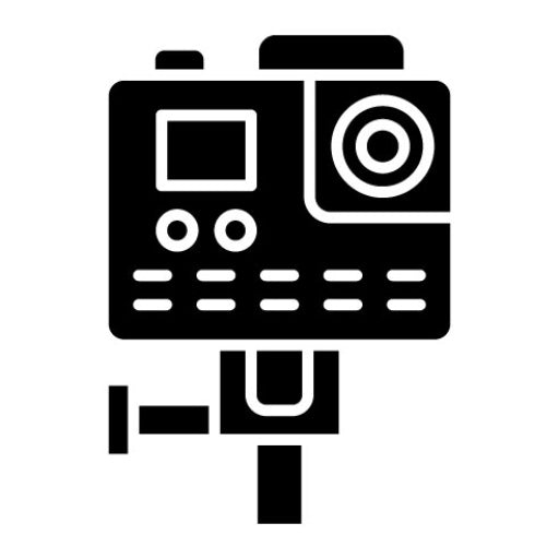 Action Camera Glyph Icon