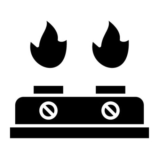 Burner Glyph Icon | Physics
