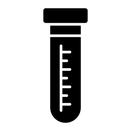 Test Tube Glyph Icon | Physics