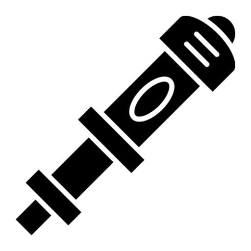 Telescope Glyph Icon | Physics
