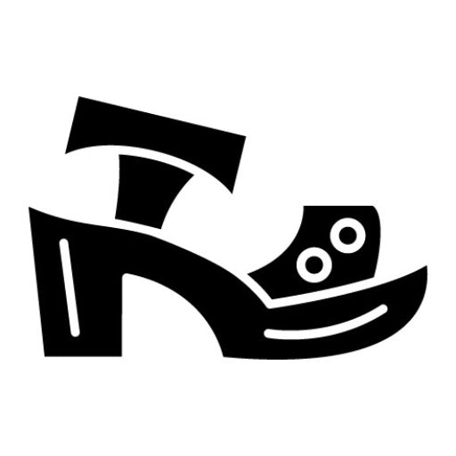 Woman���s Sandal Glyph Icon
