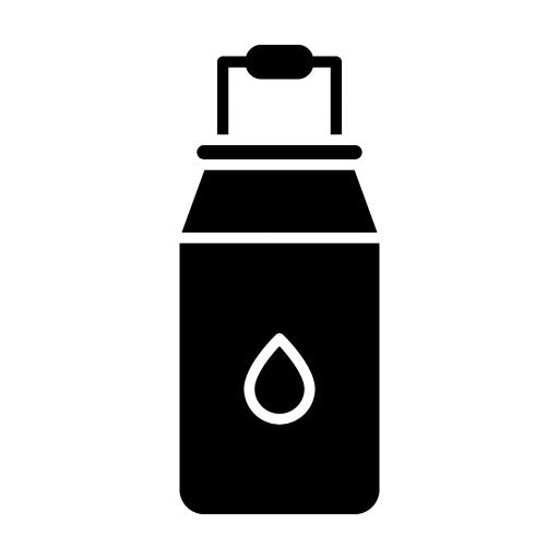 Milk Bucket Glyph Icon
