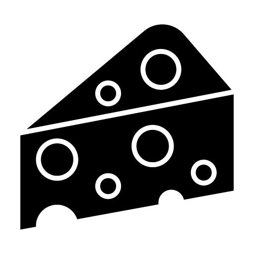 Cheese Glyph Icon