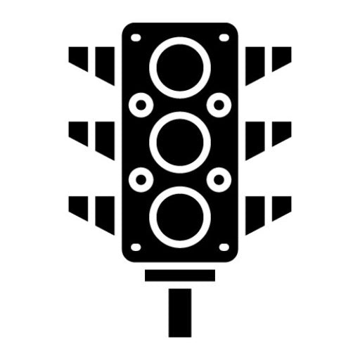 Traffic Light Glyph Icon | Taxi Service