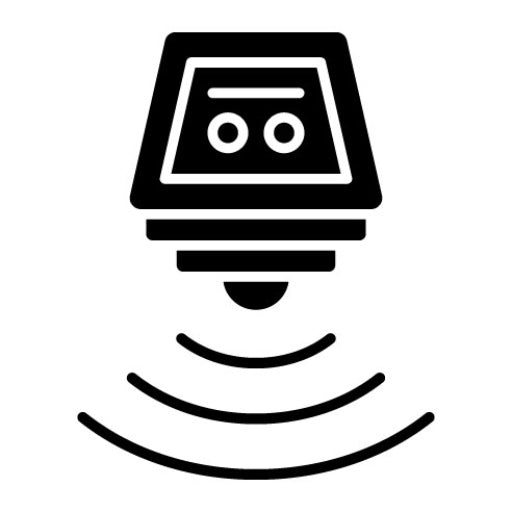 Smart Water Sensor Glyph Icon