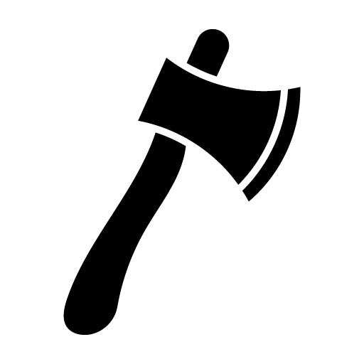 Wood Axe Glyph Icon