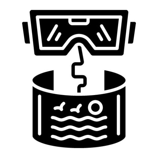 Virtual Reality Glyph Icon
