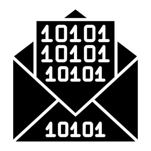 Binary Messages Glyph Icon
