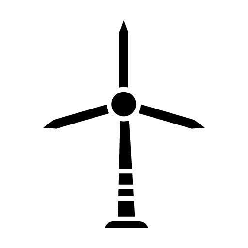 Windmill Glyph Icon