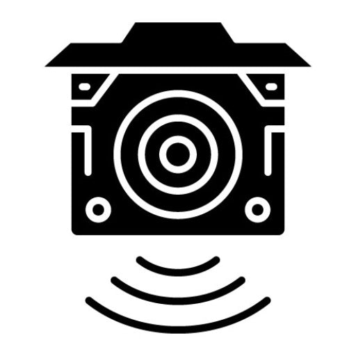 Smart CCTV Glyph Icon