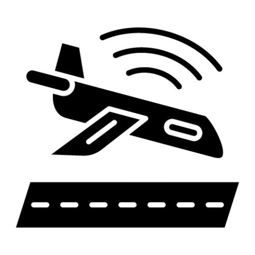 Smart Flight Glyph Icon