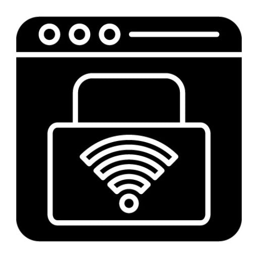 Smart Security Glyph Icon