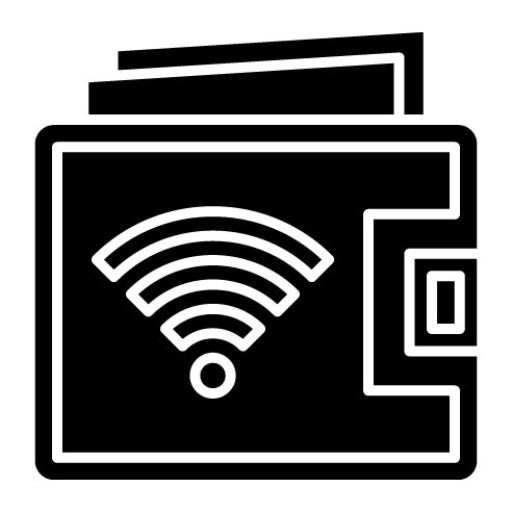 Smart Wallet Glyph Icon