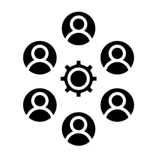 Collaboration Glyph Icon | Entrepreneurship