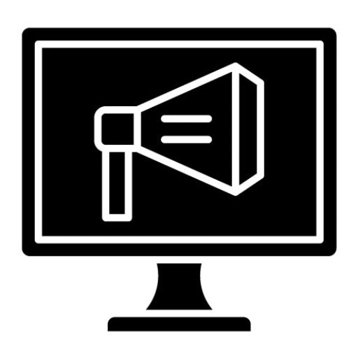 Advertisement Glyph Icon | Entrepreneurship