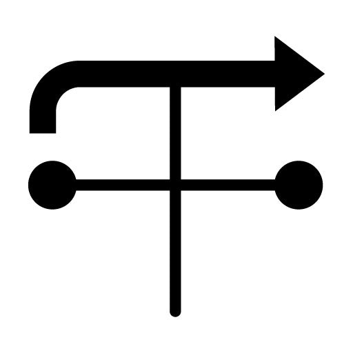 Weather Vane Glyph Icon