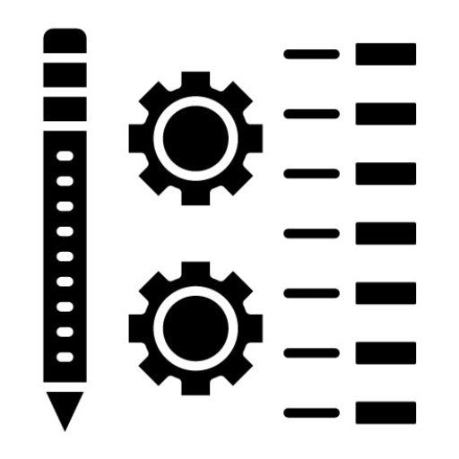Development Plan Glyph Icon | Human Resource