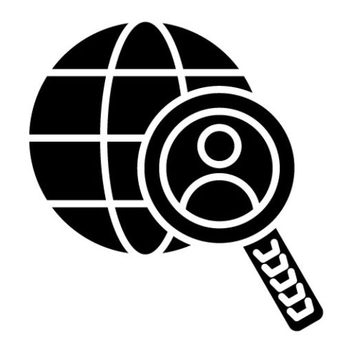Global Search Glyph Icon | Human Resource