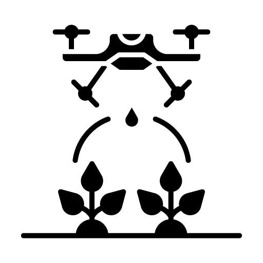 Smart Farming Glyph Icon