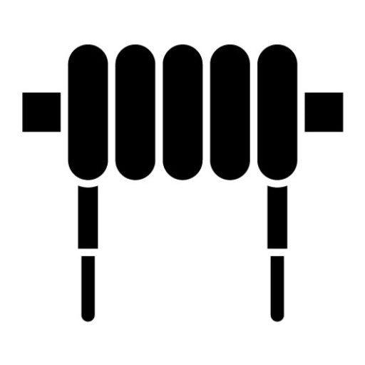 Inductor Glyph Icon | School