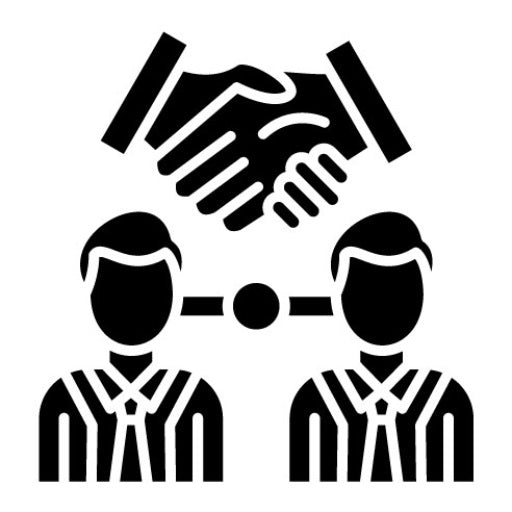 Teamwork Glyph Icon