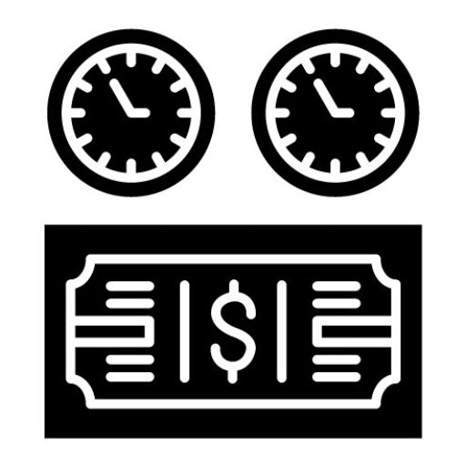 Time Based Payment Glyph Icon