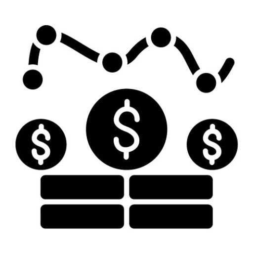 Revenue Glyph Icon | Business & Economy