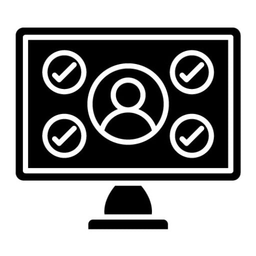 Valid User Profile Glyph Icon