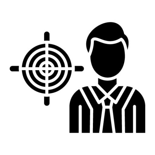 Goal Oriented Glyph Icon