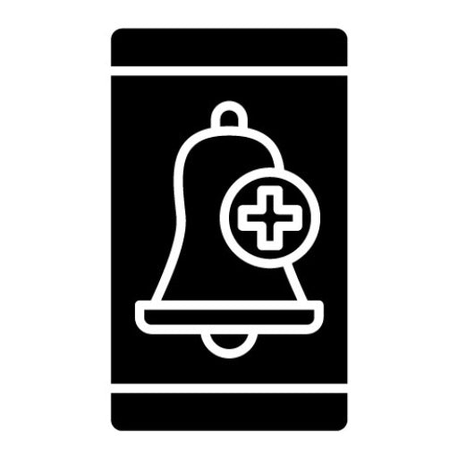Add Alarm Glyph Icon