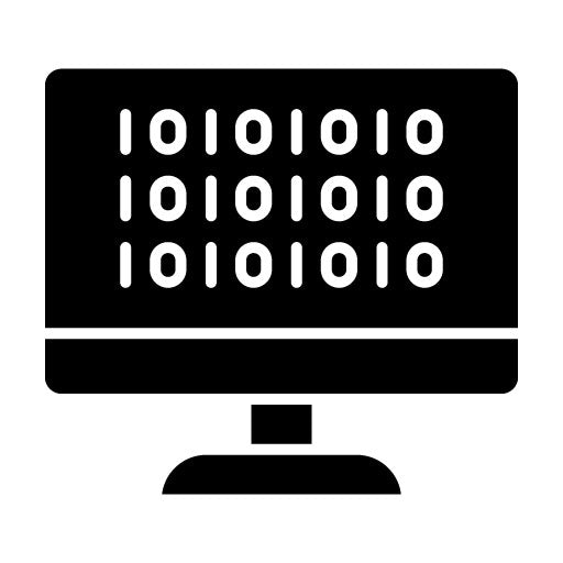 Binary Code Glyph Icon