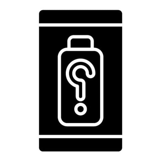 Battery Unknown Glyph Icon | Mobile UI & UX