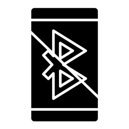 Bluetooth Disabled Glyph Icon