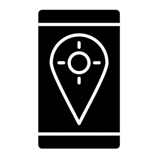 GPS Fixed Glyph Icon