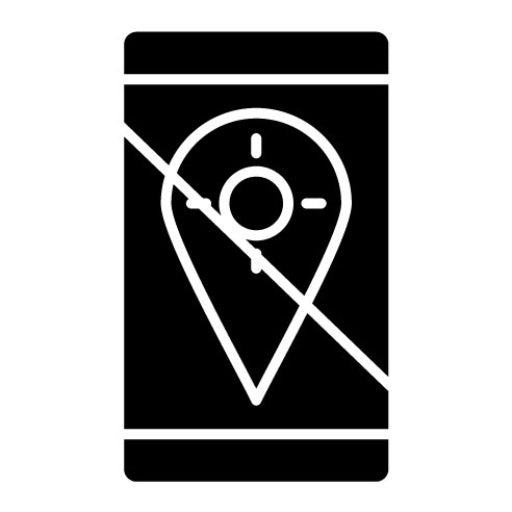GPS Not Fixed Glyph Icon