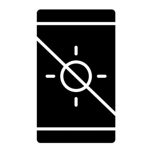 GPS Off Glyph Icon