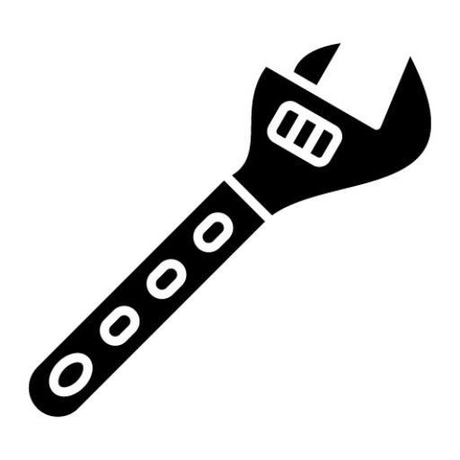 Adjustable Wrench Glyph Icon