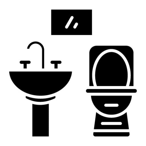 Bathroom Glyph Icon