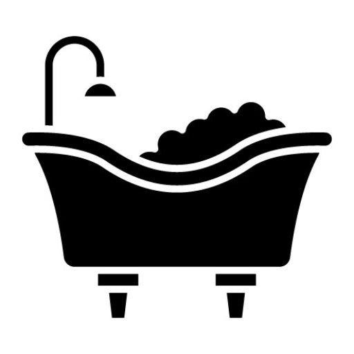 Bathtub Glyph Icon | Home Improvements