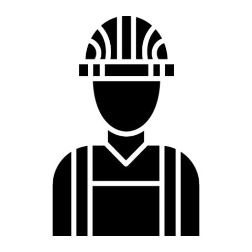 Builder Male Glyph Icon
