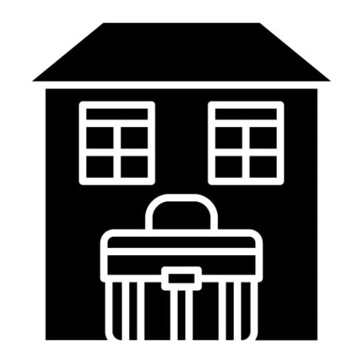 Home Office Glyph Icon | Home Improvements